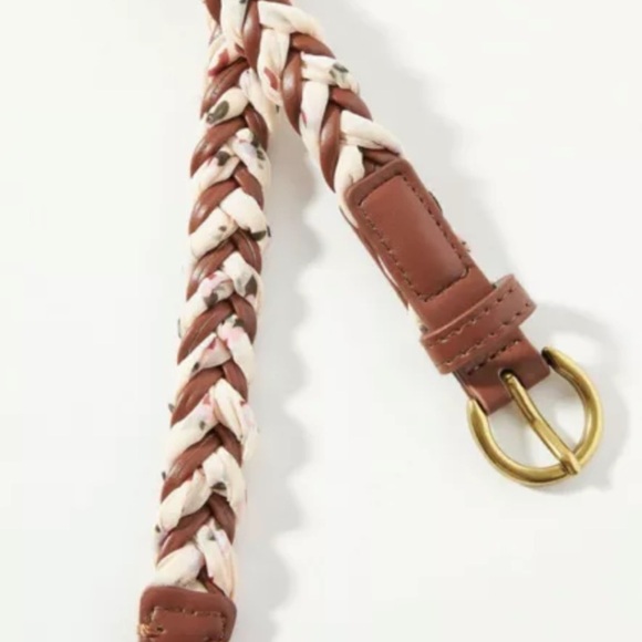 Anthropologie Judy  floral braided weave belt size medium new without ta… main image 6